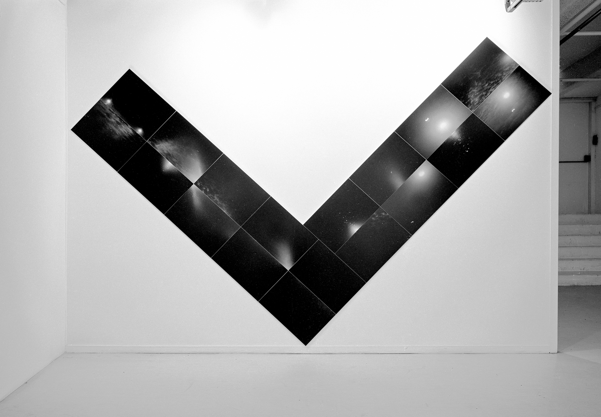 Bernard Borgeaud - La direction, installation photographique, 1988